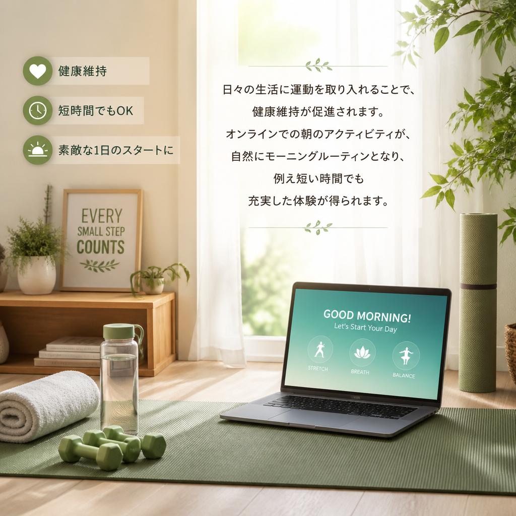 運動習慣をモーニングルーティンに