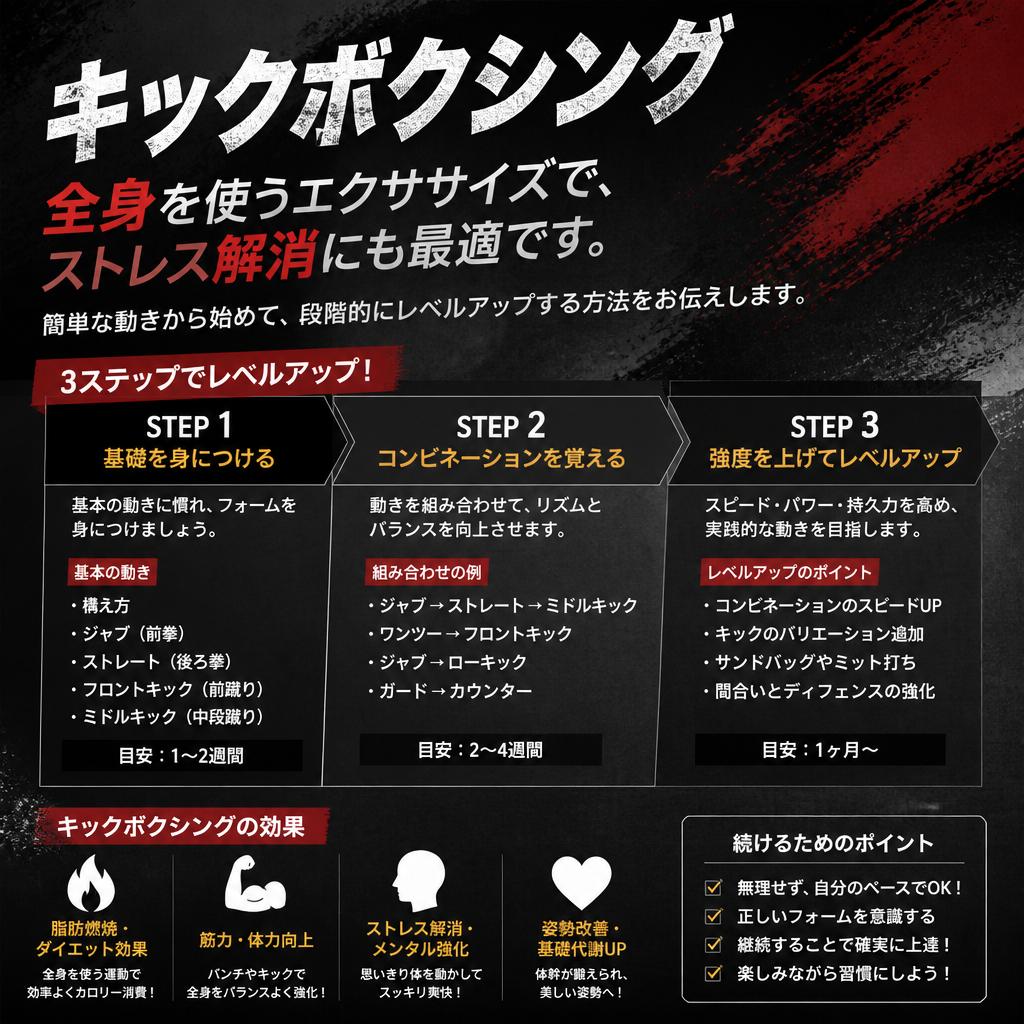 エネルギーを引き出すキックボクシングの魅力